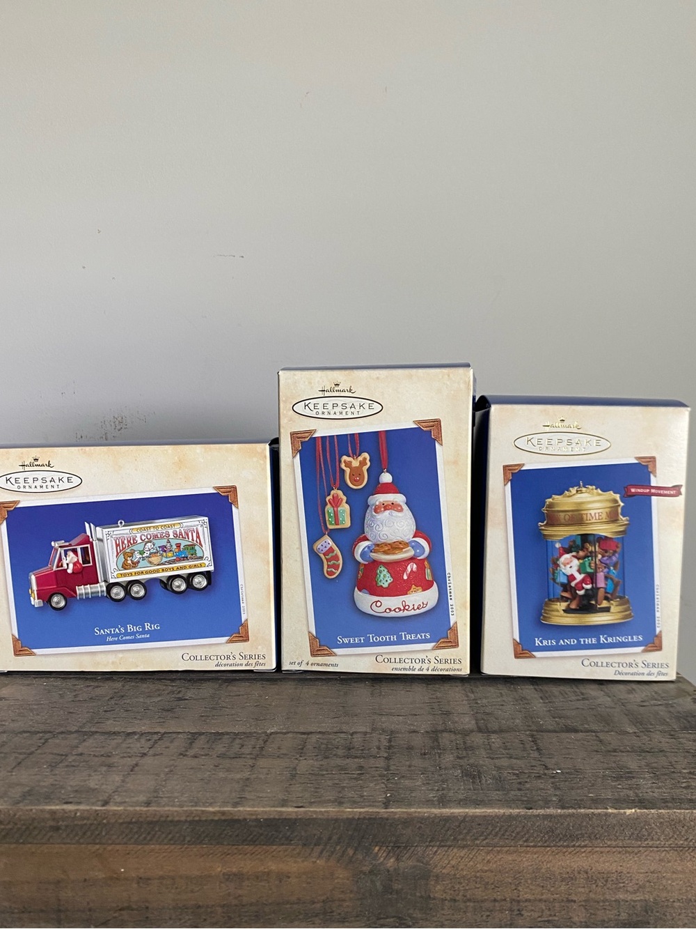 Hallmark Keepsake Ornament Lot Of 3 Santa Themed Kris & The Kringles Cookies